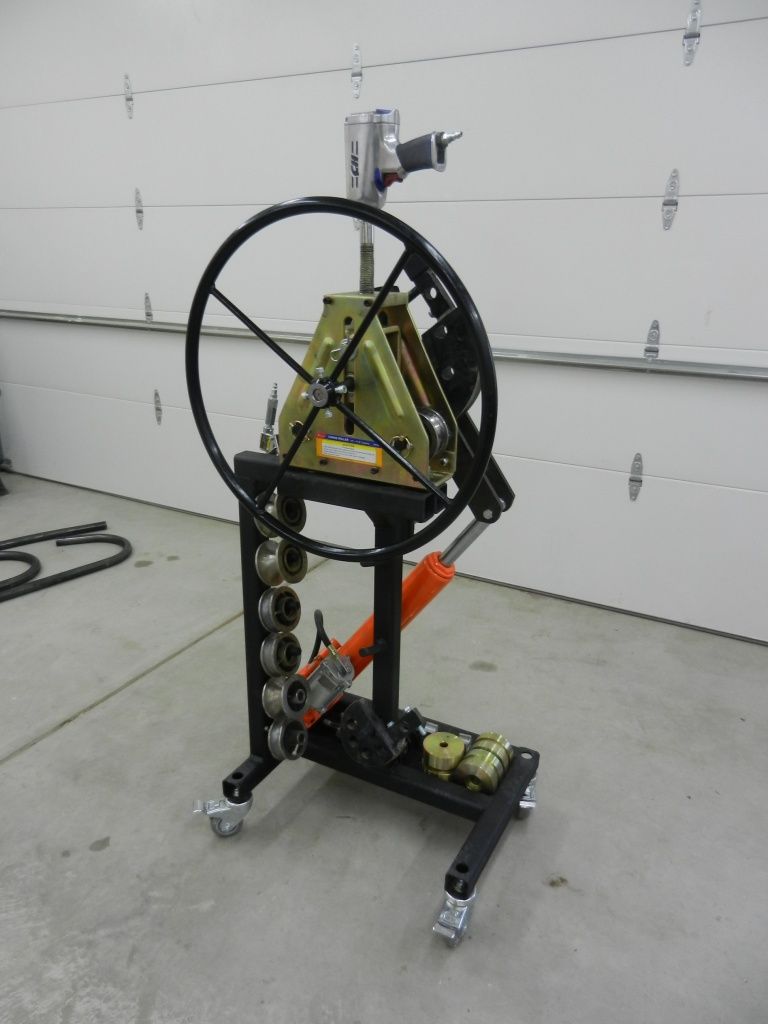 Air/hydraulic bender frame JD2 tubing bender + HF tubing roller